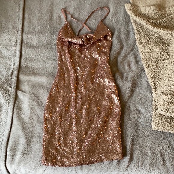 Fashion Nova | Dresses | Fashion Nova Rose Gold Sequin Mini Dress | Poshmark Fashion Nova | Dresses | Fashion Nova Rose Gold Sequin Mini Dress | Poshmark